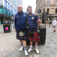 Navijači, Hrvatska-Škotska, Euro 2021., Glasgow, 22.6.2021.