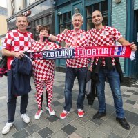 Navijači, Hrvatska-Škotska, Euro 2021., Glasgow, 22.6.2021.