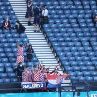 Hrvatski navijači na Hampden Parku