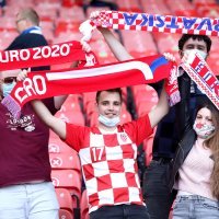 Hrvatski navijači na Hampden Parku