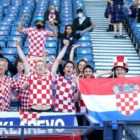 Hrvatski navijači na Hampden Parku