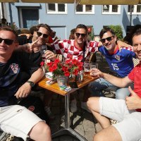 Hrvatski navijači u Kopenhagenu 26.6.2021.