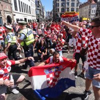 Hrvatski navijači i danska policija