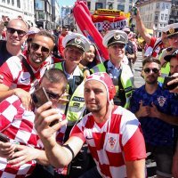 Hrvatski navijači i danska policija