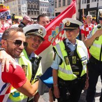 Hrvatski navijači i danska policija