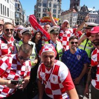 Hrvatski navijači i danska policija