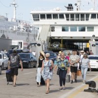 Gužva u Trajektnoj luci Split