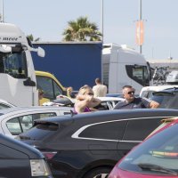 Gužva u Trajektnoj luci Split