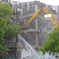 Rušenje zgrada Kamenskog u Zagrebu