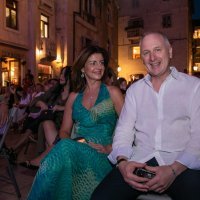 Andro Krstulović Opara sa suprugom