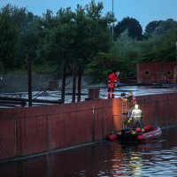 Povlačenje broda nasukanog na slapovima Save