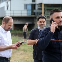 Povlačenje broda nasukanog na slapovima Save