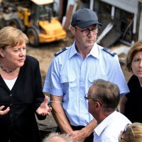 Angela Merkel, Njemačka, poplave