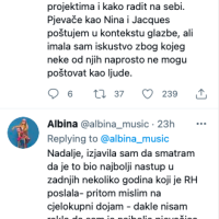 Albina Grčić na Twitteru