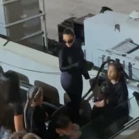 Kim Kardashian s djecom na drugom preslušavanju 'Donde'