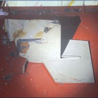 Mercer Street, oštećenja i dijelovi drona