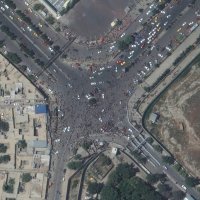 Kaos na aerodromu u Kabulu snimljen iz satelita