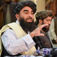 Konferencija za medije nove afganistanske vlasti, glasnogovornik talibana Zabihullah Mujahid