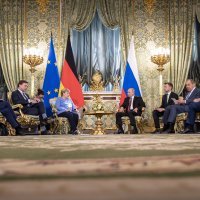 Susret Angele Merkel i Vladimira Putina
