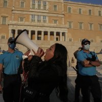 Prosvjed antivaksera u Grčkoj