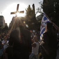 Prosvjed antivaksera u Grčkoj