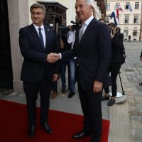 Premijer Plenković primio je u posjet crnogorskog predsjednika Milu Đukanovića