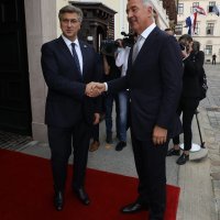 Premijer Plenković primio je u posjet crnogorskog predsjednika Milu Đukanovića