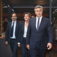 Dražen Klarić, Martina Dalić i Andrej Plenković