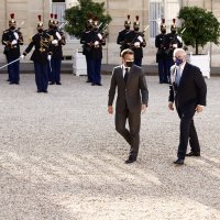 Emmanuel Macron i Scott Morrisson