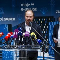 Konferencija za medije gradonačelnika Zagreba Tomislava Tomaševića