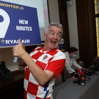 Konferencija za medije Michaela O'Learyja, izvršnog direktora tvrtke Ryanair