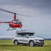 Helikopter sletio na Škodu Kodiaq