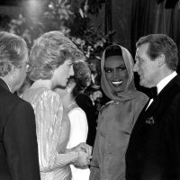 Princeza Diana, Grace Jones i Patrick Macnee na premijeri filma 'Pogled na ubojstvo'