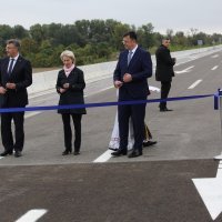 Andrej Plenković, Ursula von der Leyen i Zoran Tegeltija otvorili most preko Save kod Svilaja