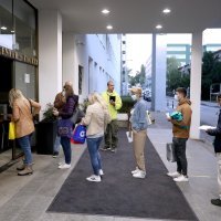 Kontrola covid potvrda na ulazu u KBC Zagreb