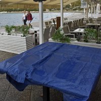 Splitske plaže po kišnom vremenu