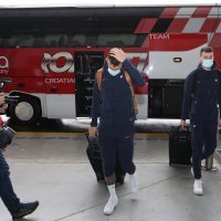 Hrvatska nogometna reprezentacija na putu za Cipar