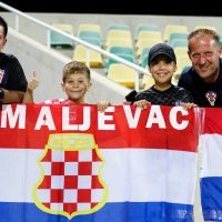 Cipar - Hrvatska, navijači na tribinama