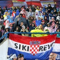 Navijači na utakmici Hrvatska - Slovačka