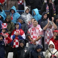 Navijači na utakmici Hrvatska - Slovačka