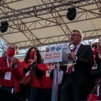 Prosvjed sindikata protiv fašizma u Rimu