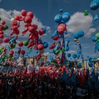 Prosvjed sindikata protiv fašizma u Rimu