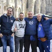 Dinamovi navijači u Beču uoči utakmice protiv Rapida