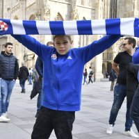 Dinamovi navijači u Beču uoči utakmice protiv Rapida