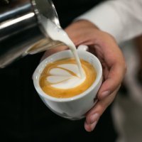 Barcaffe espresso latte art