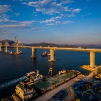 Fotografije iz zraka Pelješkog mosta