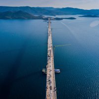 Fotografije iz zraka Pelješkog mosta