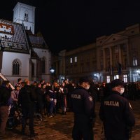 Prosvjed na Markovu trgu