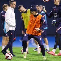 Hrvatski nogometni reprezentativci odradili trening na Maksimiru