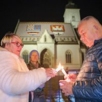 Prosvjed na Markovom trgu